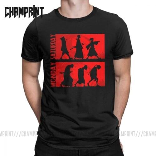 Awesome Samurai Champloo Jin T-Shirts Men Crewneck 100% Cotton T Shirts Short Sleeve Tees Gift Idea Clothes