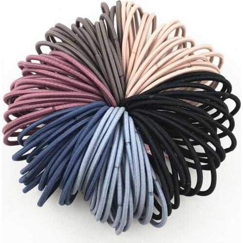 10pcs/lot 5CM Hair Accessories Women Rubber Bands Scrunchy Elastic Hair Bands Girls Headband Decorations Ties Gum for Hair