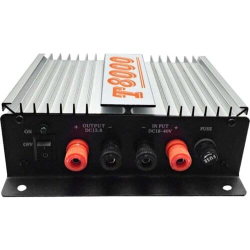 T8000 Transformer 24V to 13.8V 45A Regulator Power supply for Mobile Two way Radio Car Radio DC18V-40V input DC13.8V 45A output