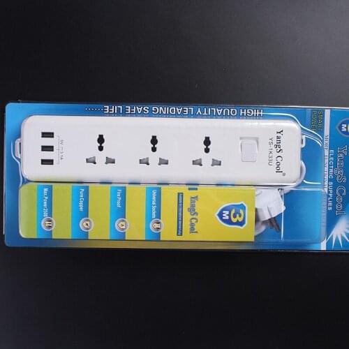 USB extension lead power strip 3 USB multi plug charger 3 way socket,Board Strips Outlet socket,Universal plug power strip