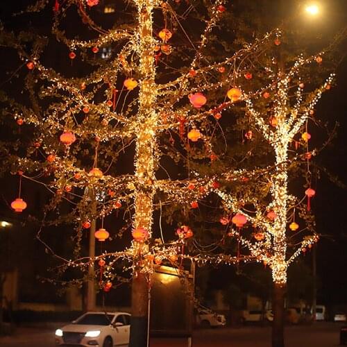 Street Lights Led String Fairy Light Garland Christmas Tree Home Garden Wedding Party Outdoor Halloween Decor Patio Decoration