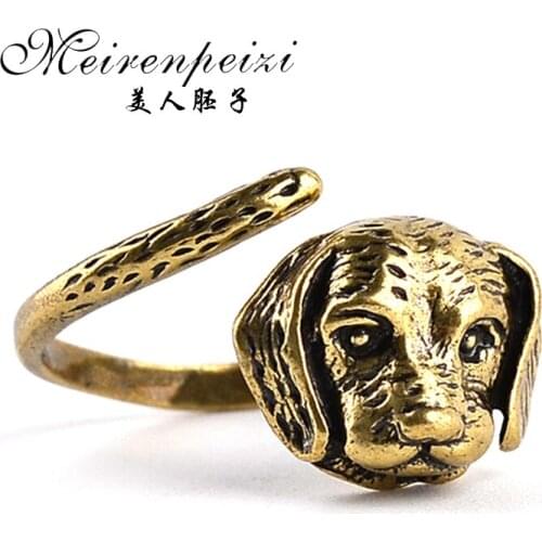 Vintage Cool Kawaii Puppy Ring For Women Men Rings Mens Animal Dog Rings Handmade Finger Rings Gift For Friends Wholesale