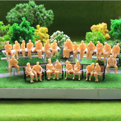 P48B All Seated Figures O scale 1:48 Unpainted People Model Railway NEW 1:43 scale model figures model building kit