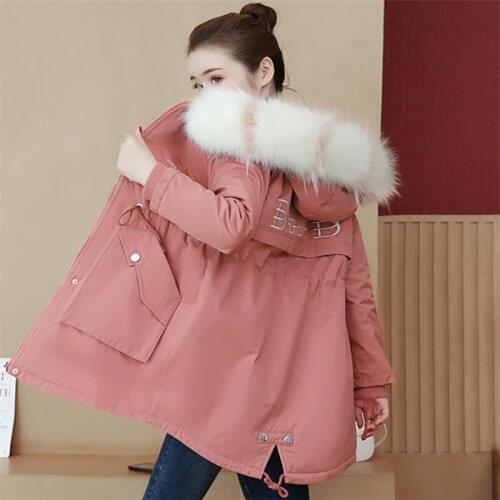 Woman outdoor sports jackets Jacket Outwear cold-proof Cotton Padded Jackets winter parka Thick wool liner Woman Coat