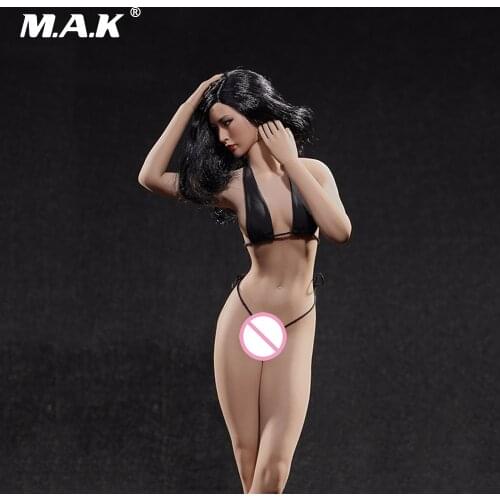 1:6 scale figure sexy female girl super flexible seamless body medium breast suntan/pale doll without head for PH action figure