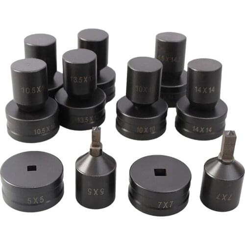 1Pc Hydraulic Punching Square Die for CH-70 Hydraulic Punching Machine Steel Plate/Iron Sheet/Copper Busbar Hole Puncher Die
