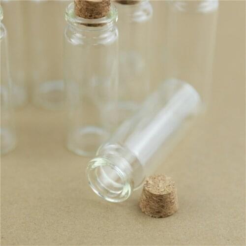 12 pieces 22*60mm 12ml Small Glass Bottle Test Tube DIY Crafts Tiny Jars Transparent Empty Glass Jar Vial Bottle Wedding Gift