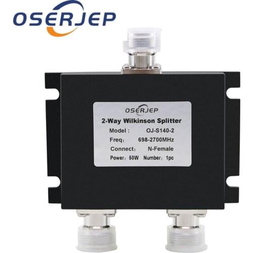 2G 3 G4GGSM 2 Way Micro-strip Power Splitter N Type Connector 2-way Microstrip Power Divider for Mobile Phone Signal Booster