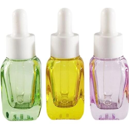 360x15ml Empty Refillable Glass Dropper Bottle Essential Oil Container With Dropper Pipette 3 color Glass Bottle
