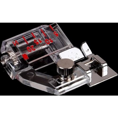 4.5x 3.8cm Embroidery Foot Adjustable Bias Tape Snap Binder Foot Sewing Machine Part Presser Feet