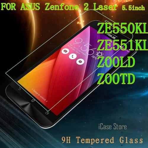 9H Screen protector tempered glass For ASUS Zenfone 2 Laser ZE550KL ZE551KL Z00LD Z00TD ze550 ze551 550 kl 550kl tela case cover