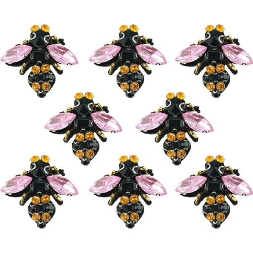 1/3pcs Bees sequins Rhinestones bead patches applique vintage embroidered fabric sew on patch fashion clothing decoration patch