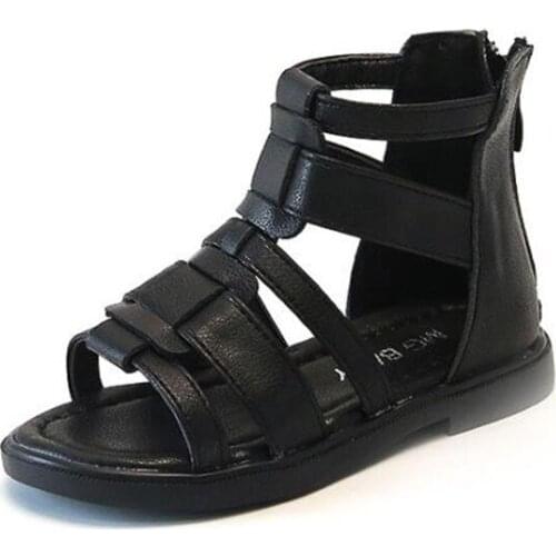 Summer Fashion Roman Boots High-Top Girls Sandals Kids Gladiator Sandals Toddler Child Sandals Girls High Quality Shoes