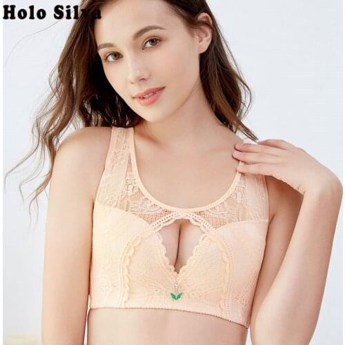 Plus Size Bra No Steel Ring Lace Sexy Hollow-Out Bras Fashionable Women Bras Underwear Prevent Sagging Push Up Bra Sexy Lingerie