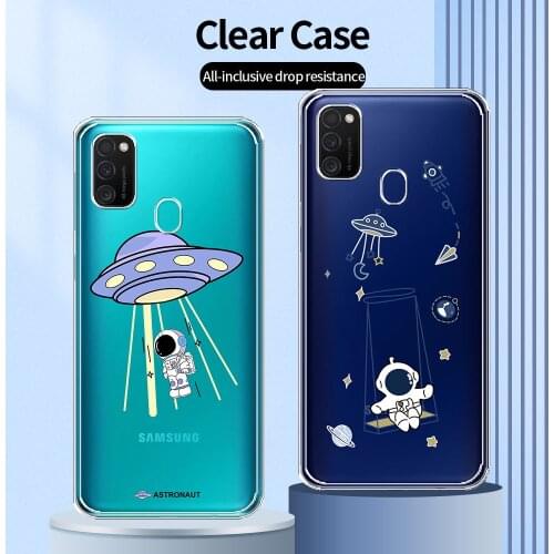 For Samsung M21 Case Transparent Case For Samsung M30S Clear Protective Cover For Samsung Galaxy M21 M30s Soft TPU Phone Fundas