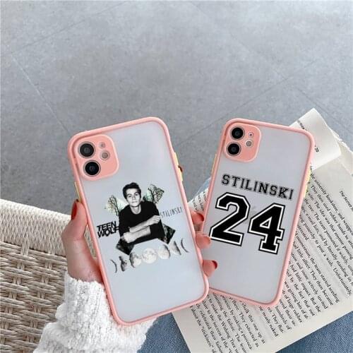 Teen Wolf Stilinski 24 Phone Case For iPhone 12 11 Mini Pro XR XS Max 7 8 Plus X Matte transparent Pink Cover