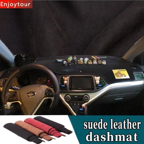 For kia picanto morning g2 2012 2013 2014 2015 2016 Suede Leather Dashmat Dashboard Cover Pad Dash Mat Carpet Car-styling