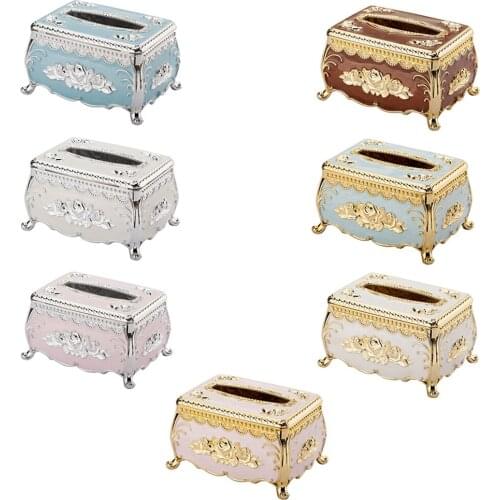 Elegant Vintage Tissue Box Cover Napkin Holder Case Home Car Craft Gift