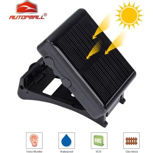 New Pet GPS Tracker Solar Tracker GPS For Cow Dog Waterproof IP66 SOS Alarm 10 Days Standby Geo-fence Pet Locator Free Web APP