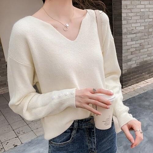 Harteen Fashionable Long Sleeve Sweater Women 2021 Spring Autumn Korean Casual Sweater Women Top Loose Blusa De Frio Feminina