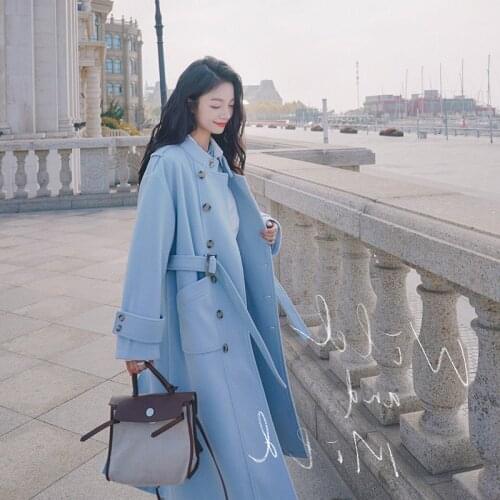 ICCLEK Womens Blue Coats