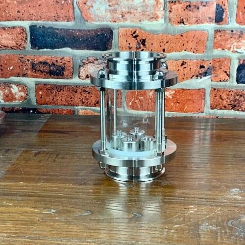 Clamp 3" 76mm (OD91mm) Mini bubble plates glass section for distillation SS304