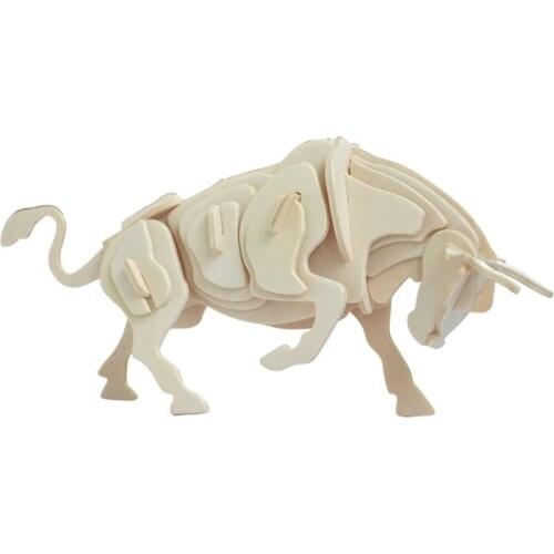 Classic 3D DIY Wooden Puzzles Animal Helicopter Model Assembling Building Wooden Toys For Children Educational Decorative Toy