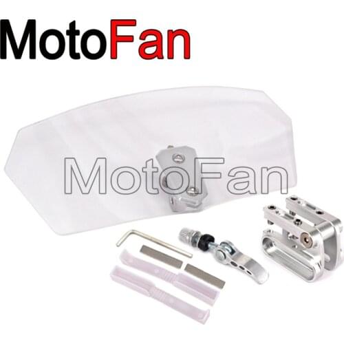 Best motorcycle windshields Extension Spoiler Windscreen Screen extender Replacement Unversal for harley davidson BMW Honda