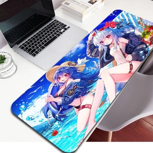 Kawaii Mouse Pad Genshin Impact Sexy Big Tits Girl Laptop PC Gamer Keyboards Carpet Mousepad Gaming Accessories Resting Desk Mat