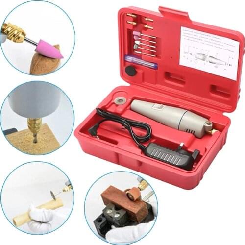 Mini Electric Drill Set DIY Micro Electrical Drill Grinder For Dremel Wood Jewel Stone Cutting Drilling Grinding Engraving Tool