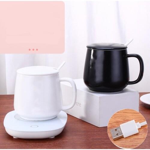 USB Mini Warm Cup Mat Heating Device Warmer Pad Office Coffee Tea Warmer Pad Table Heat Resistant Electric Insulation Coaster