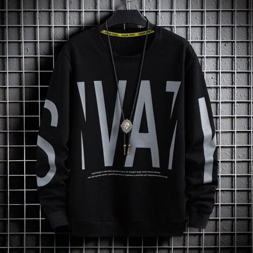 2021 autumn and winter mens sports shirt round neck long-sleeved casual shirt letter printing mens fashion shirt