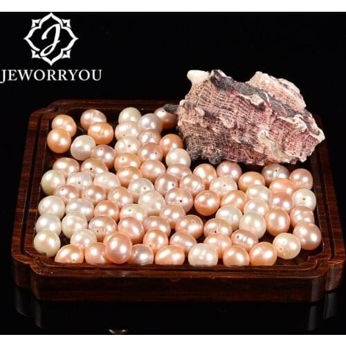 Natural Freshwater pearls 4-10mm round beads 38cm/strand 3 color Fasion beads for DIY bracelet earring charms making for women