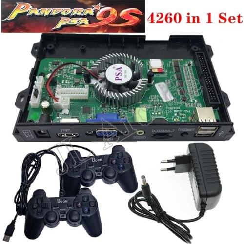 New Pandora 9s 3D Box 4260 in 1 Arcade Wired Wireless Set Pandora PSA PCB Game Board 3 4 Players VGA HDMI for Retro Console