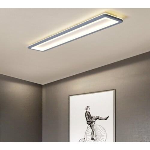 Ceiling Staircase lamp modern minimalist home study cloakroom aisle balcony strip panel crystal lamp MJ610