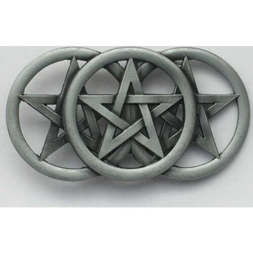 Double Star belt buckle Fashion Man Woman Jeans Accessories For 4cm Wideth Belt