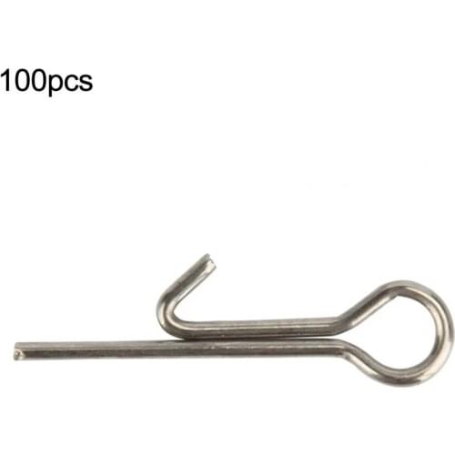 Fishing Connect Pins 100Pcs Fishing Hook Soft Lure Bait Fixed Connecting Pins Swivel Accessories Fishing Tools Fishing Equipment
