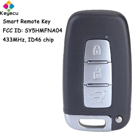 KEYECU Replacement Keyless Entry Remote Car Key - 3 Buttons & 433MHz Frequency & ID46 Chip - FOB for Kia K2 K5 New Sportage