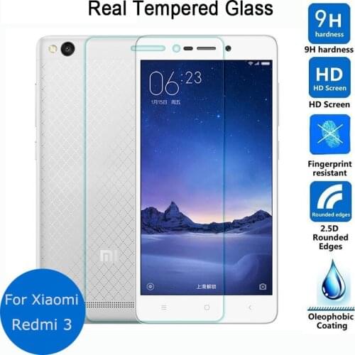 For Xiaomi redmi 3 3S 3X Tempered Glass Lcd Screen Protector 2.5D 9h Safety Protective Film on Red rice 3 Redmi3 Pro 3S 5.0"inch