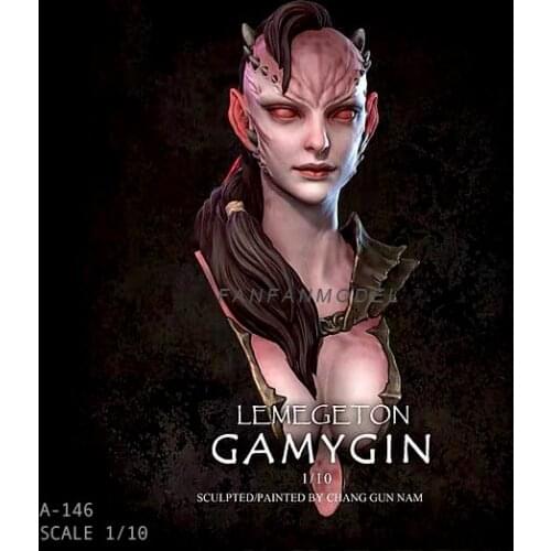 1/10 Resin Bust Model Female orc hunter Self-assembled A-146