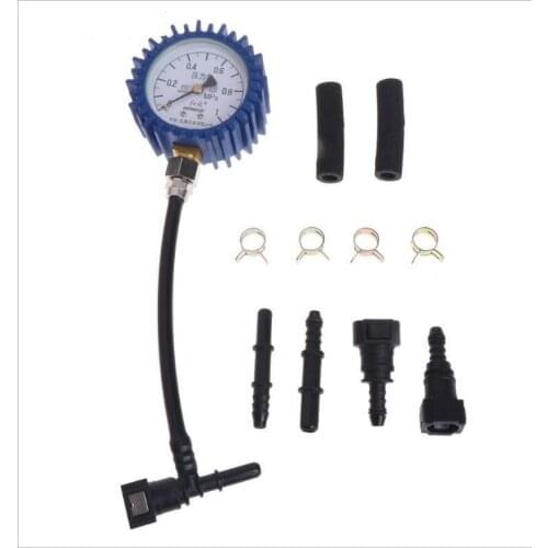 1 Set Motorcycle Car Fuel Pressure Gauge Car Gasoline Pressure Gauge Meter Tester Tool