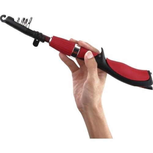 1PCS The New Telescopic Fishing Rod Ultralight Weight Spinning/Casting Carbon Fiber 1.4m 1.6m pesca Sea pole Fishing Rod Tackle