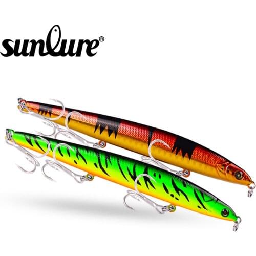 1pc New Models Fishing Lures 12.8cm-5.04"/21.5g-0.76oz 6 color Fishing Tackle 6# Hook Fishing Bait Lure DW1003