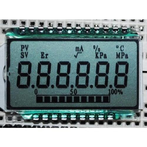 21PIN TN Positive 6-Digits Segment LCD Panel No Backlight 3V