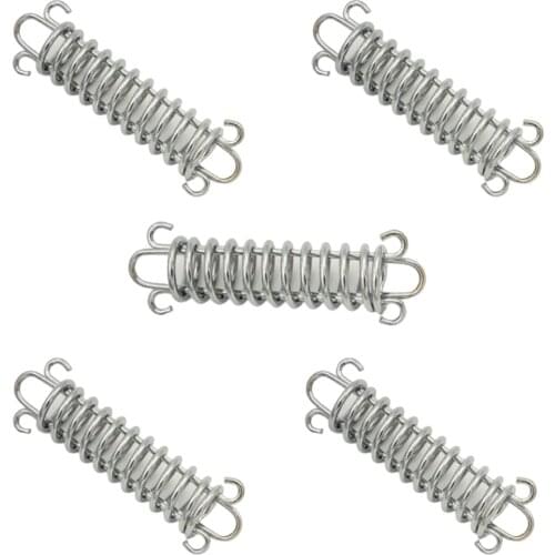 5Pcs Outdoor Camping Hiking Tent Heavy Duty Wind Rope Fixed Spring Hook Buckles Windproof Tent Hooks Board Pegs Accessories