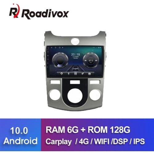 9" Android 10.0 RAM 4G ROM 64G Car DVD For KIA Forte Cerato 2 2008 2013 Car Radio Multimedia Player GPS Navigation Head Unit