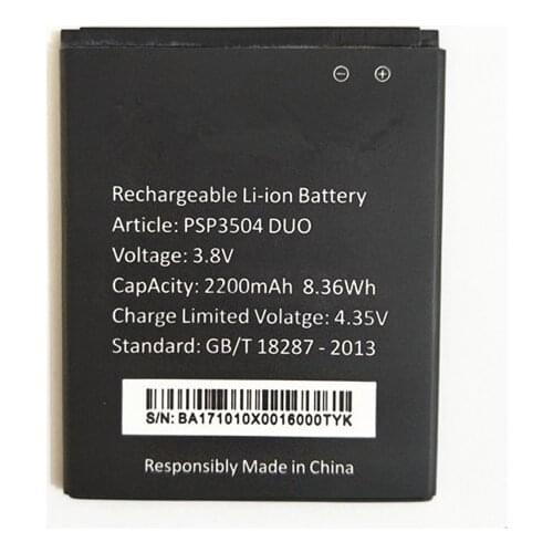 B-TAIHENG 100% New psp3504 Duo Battery 2200Mah Replacement Phone Battery For Prestigio Muze C3 3504 PSP3504Duo phone
