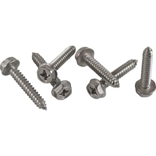 6 Pcs M6 x 35mm Clutch Cover Screw Bolts for Polaris RZR Ranger 1000 900 570 Replaces 7519330 Black Stainless Steel