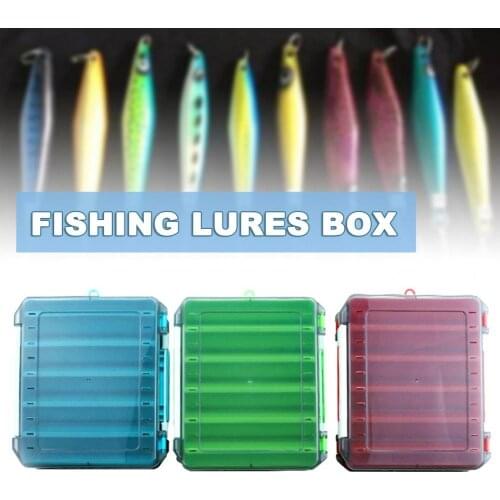 Double-layer Fishing Lures Box Multifunctional Tackle Storage Organizer with Detachable Baffle for Carp