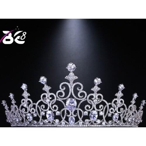 Be 8 Top Quality New Style Fashion Sparkling Wedding Hair Comb Cubic Zircon Beauty Bruids Haar Accessoires Tiaras and CrownsH106